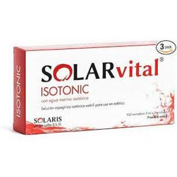 Solarvital Isotonic 5 Ampollas - Viales isotónicos de 5ml, pack de 5 unidades, marca Solaris