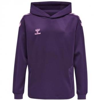 Hummel hmlCORE XK Children's Hoodie, Unisex, Poly Fabric, Color: Açai, Size: 12 Years