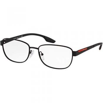 Prada LINEA ROSSA 0PS 52LV Monturas de gafas, Black Rubber, 56 para Hombre