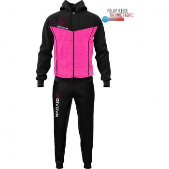 Givova Chándal Visa Melange Negro/Rosa
