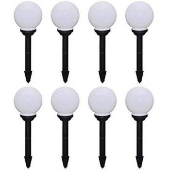 vidaXL Outdoor Pathway Lamps with Ground Spike, 8 pcs LED 15 cm