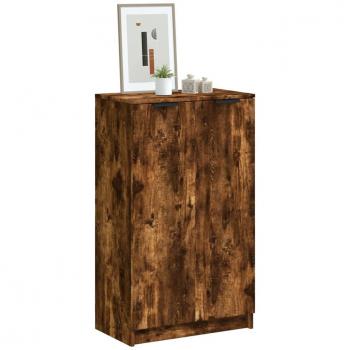 Zapatero ahumado 59x35x100 cm madera multicapa