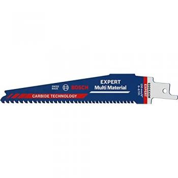 Bosch Professional 10x Hojas de Sierra Sable Expert Multi Material S 956 XHM para Hierro Fundido, Longitud 150 mm, Ancho 25 mm, Paso de Dientes TPI 6-8 mm,