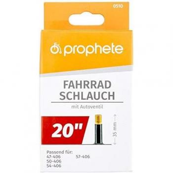 Prophete Fahrradschlauch Cámara de Aire para Bicicleta, 20 x 1,75-20 x 2,125