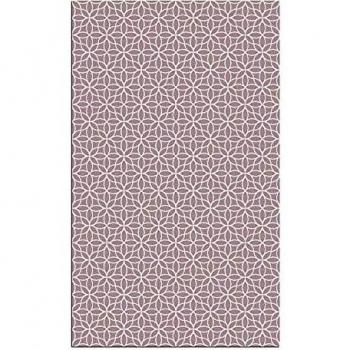 Alfombra Vinílica Flores Geométricas, 200 x 120 cm, Color Rosa, ALV-100-RS