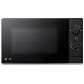 Microondas LG MS2082F, 20 Litros, 700W, Negro, Control Mecánico, 5 Niveles de Potencia