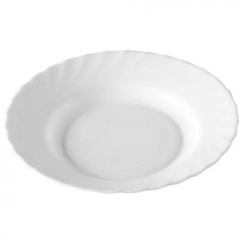 Plato hondo opal Trianon 22,5 cm Blanco