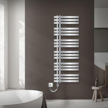 Radiador Toallero Eléctrico Diseño Moderno 900W 500x1400 mm Cromado ECD Alemania