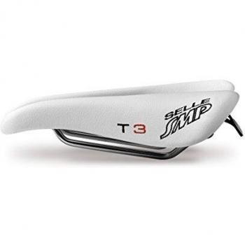 Smp Triathlon T3 - Sillín de Bicicleta de montaña, Color Blanco