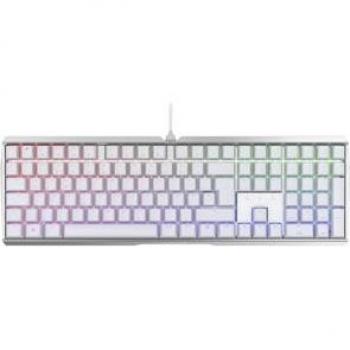 Teclado Gaming Cherry MX Board 3.0S, USB, RGB, MX Red, Blanco, Diseño Alemán