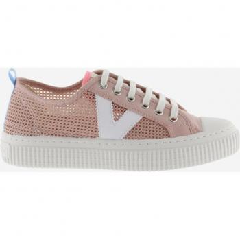 Zapatillas Victoria 1915 Re-Edition Basket Rejilla Deportivas Planas Mujer Rosa