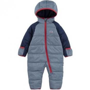 Mono de nieve Levi's® para niño, gris, acolchado y cálido, disponible de 6 meses a 2 años