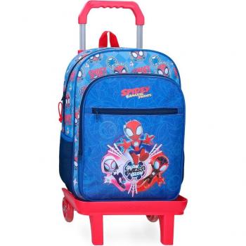 Mochila escolar Power of 3 con bolsillo frontal 38 cm con carro