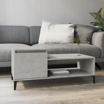 Mesa de centro Sala de estar Hormigón gris 100x50x45 cm Madera Multicapa Vidaxl