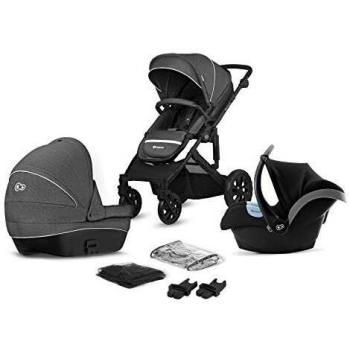 Carrito de Bebé 3 en 1 Kinderkraft Prime Lite Gris Oscuro