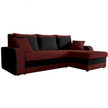 Sofá rinconero Comfivo 203, con función de descanso y caja de ropa de cama, dimensiones 238 x 80 x 147 cm