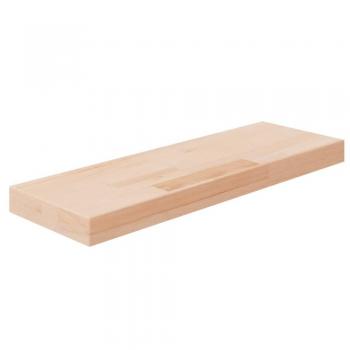 Tabla de estantería de madera maciza de roble sin tratar 60x20x4 cm