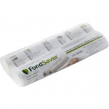 FoodSaver bolsas de envasado al vacío reutilizables | Para dispositivos de envasado al vacío de alimentos FoodSaver | Sin BPA | 1 rollo de bolsas de envasado al vacío