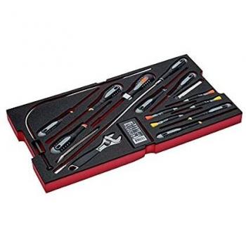 Juego de 45 Piezas de Llaves y Destornilladores en Espuma para Maletín Rígido de Uso Intensivo Bahco 4750RCHDW01