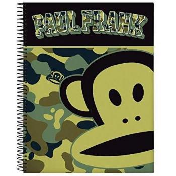 Paul Frank Camo Oficial Cuaderno Oficial 120 Hojas Tapas Duras 215x310mm