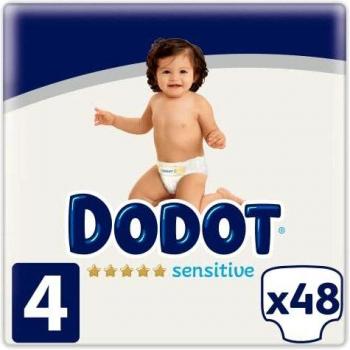 Dodot Sensitive - Pañales Talla 4, 48 Pañales, 9 a 14 kg
