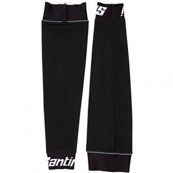 Santini 365 Be Hot - Manguitos de ciclismo para hombre, color negro, talla UK: X-L/XX-L