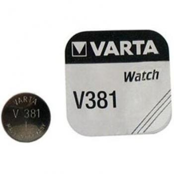 Varta V381 SR55 Óxido de Plata Batería de Botón 1.55V (Blíster de 1 Unidad) Ø11,6x2,1mm 4008496245956