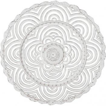 Arte en Pared de Madera MDF Mandala en Tonos Decapados