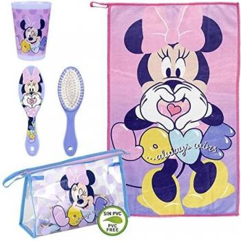 CERDÁ LIFE'S LITTLE MOMENTS, Neceser Infantil Completo de Minnie-Licencia Oficial Disney para Niñas, Rosa, Especialmente recomendado 2 a 8 años
