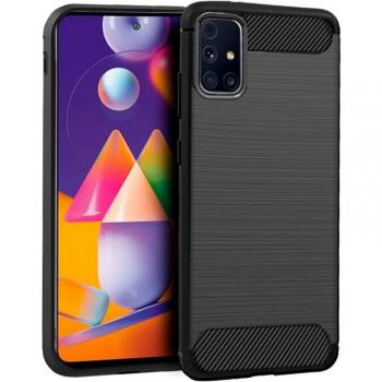 Funda Carbón Negro para Samsung Galaxy M31s