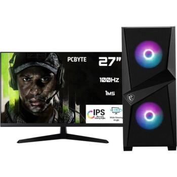PC Completo Intel Core i7-12700F/32GB DDR4/2TB SSD/RTX 4060/Ti/Monitor 27 FHD 100Hz/WIFI