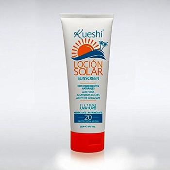 Kueshi Loción Solar Hidratante Antioxidante Protección Media FPS 20-250 ml