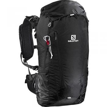 Salomon Mochila de vivac de Excursionismo, 40 L, 65 x 27 x 20 cm, Peak 40, Negro, L39294100
