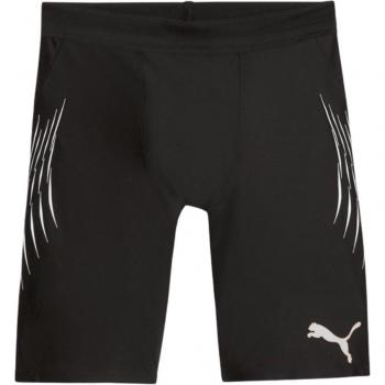 Puma Run Elite Reflective Short Tights Negro, Talla L, Pantalones Cortos de Correr Reflectantes