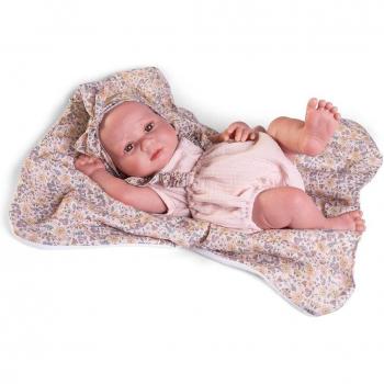 Muñeca Sweet Reborn Luca mantita de flores - Muñecas Antonio Juan