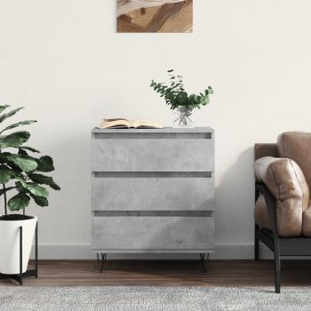 Armario de hormigón gris 60x35x70 cm de madera multicapa
