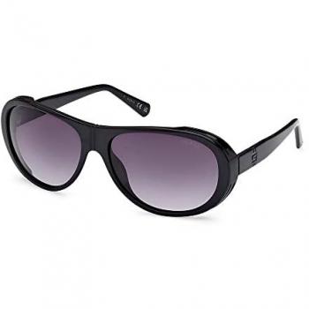 Guess Women's Oval Acetate Sunglasses GU00081 - Black - One Size