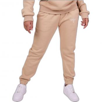 Pantalón Jogger Beige Project X Paris Signature con Logo Bordado Slim Fit