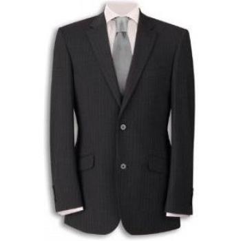 Uniforms4Healthcare - Chaqueta - para hombre gris Charcoal Pinstripe 48T