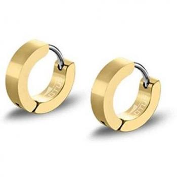 Pendientes Lotus Style LS2160-4/4 para Hombre de Acero Inoxidable 316L Dorado Brillante