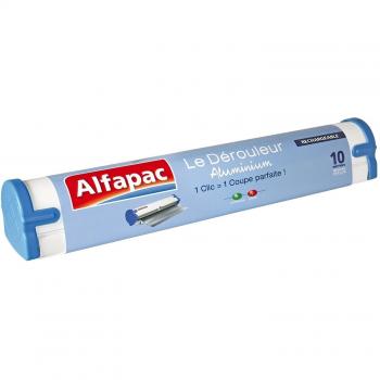 Alfapac - Papel de aluminio con dispensador, 10m