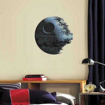 Pegatina para pared, diseño Star Wars estrella de la muerte, 45 x 45 cm