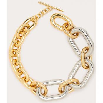 Paco Rabanne XL Link Necklace - Gold/Silver Plated, Yellow female, Size: ONE SIZE