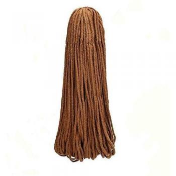 GEMITTO Cuerda de Algodón Natural, 90m x 5mm Algodón Cuerda Trenzado Decoracion Planta Bohemia DIY Hecha a Mano Craft, Caqui