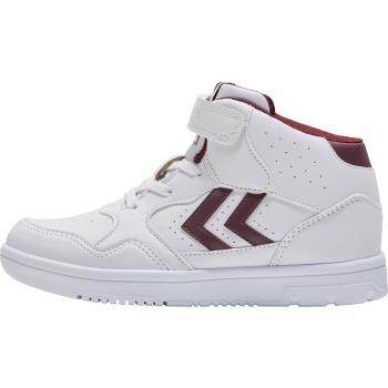 Hummel Camden High Top Sneakers for Kids, White/Red