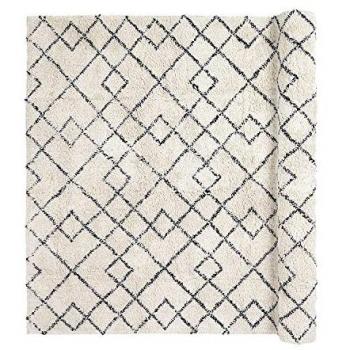 broste Copenhagen jansson Alfombra Color Marfil y Negro, 140 x 200 cm