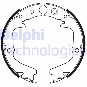 Juego de zapatas de freno DELPHI LS2170 para frenos de tambor, incluye zapata de freno de mano, dimensiones 36mm
