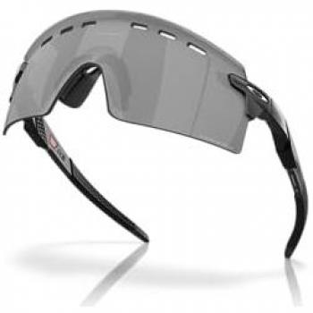 Oakley Encoder Strike Vented Cycling Sunglasses - Matte Black Frame, Prizm Black Lens, Unisex, Size: 39 MM
