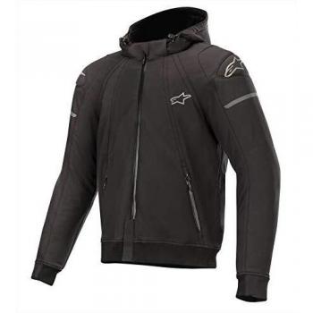 Alpinestars Chaqueta de moto Sektor Tech Hoodie Black Charcoal, negro, 3XL