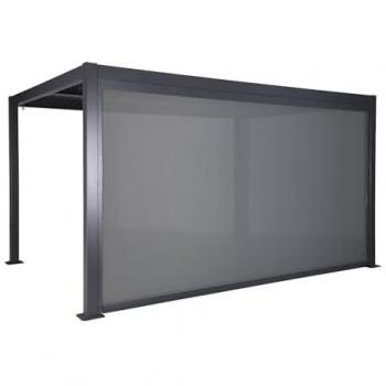Toldo Vertical de 4m para Pérgola Palace - Antracita, Dimensiones 381x209x209 cm